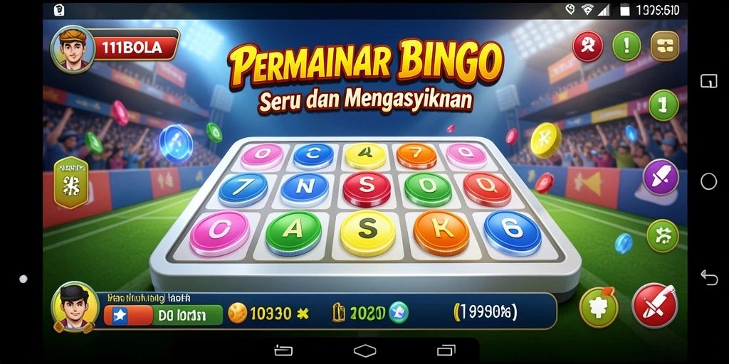 Tampilan gameplay menarik dari permainan Bingo 11BOLA.