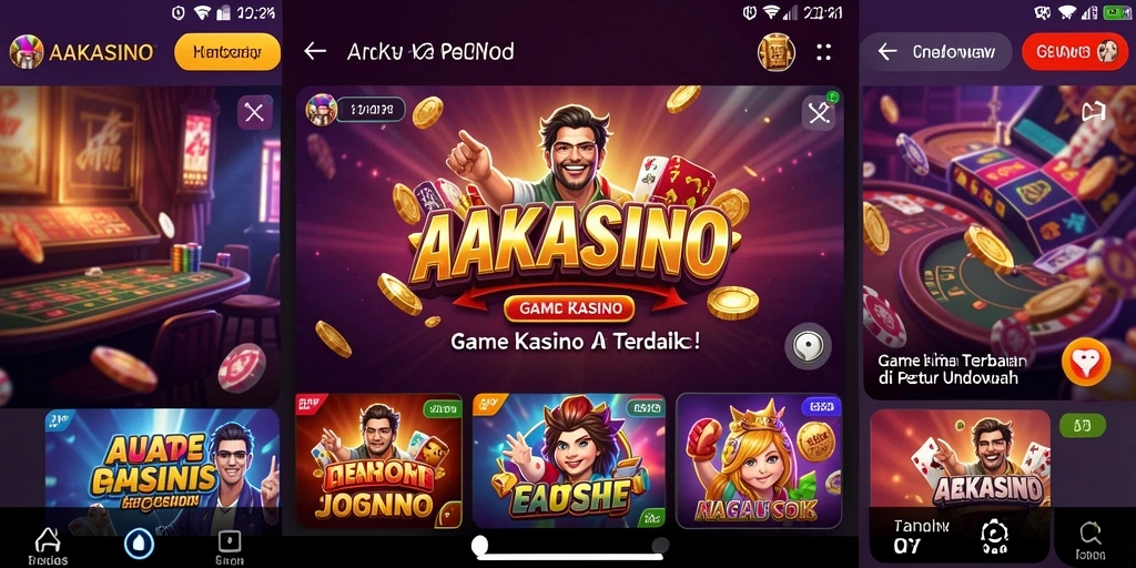Tampilan gameplay menarik dan interaktif dari AAKASINO.