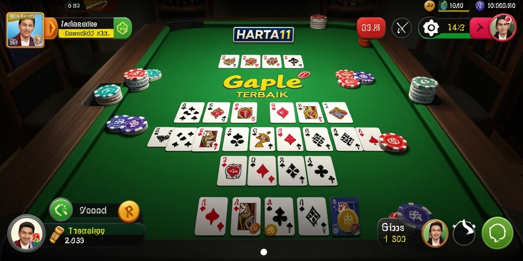 Tampilan gameplay seru dari HARTA11 dengan antarmuka yang menarik.