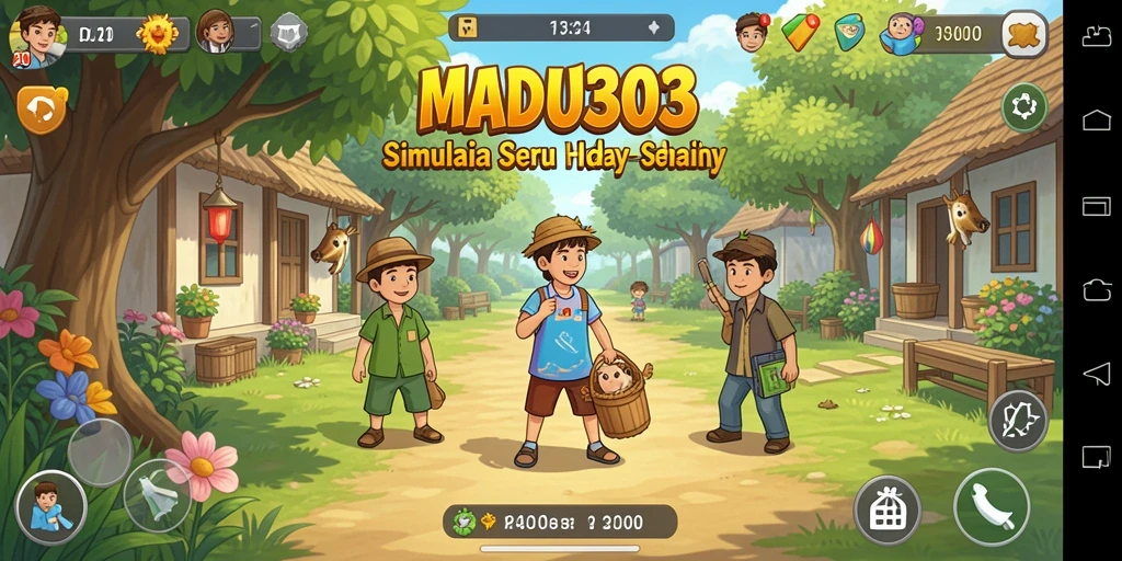 Gameplay seru dan interaktif di MADU303 dengan berbagai pilihan karakter.