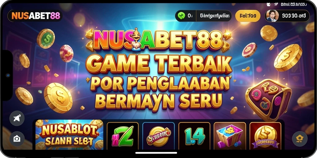 Tampilan gameplay seru dari NUSABET88 saat berputar di mesin slot.