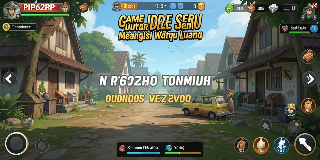 Tampilan gameplay seru dari game Idle RP62RP yang menarik.
