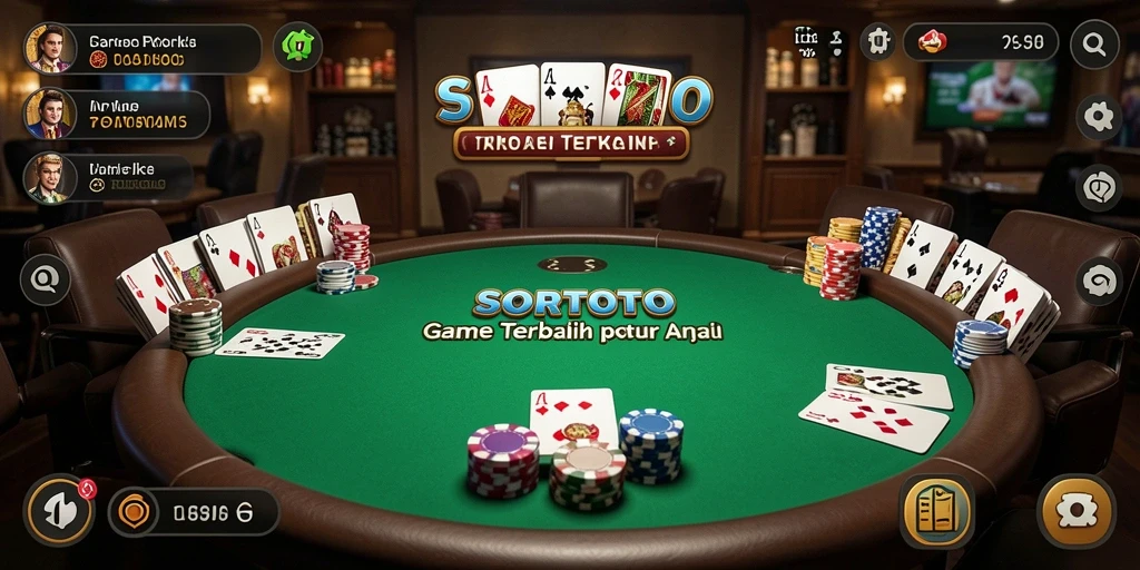 Tampilan gameplay seru di SORTOTO saat bermain poker.
