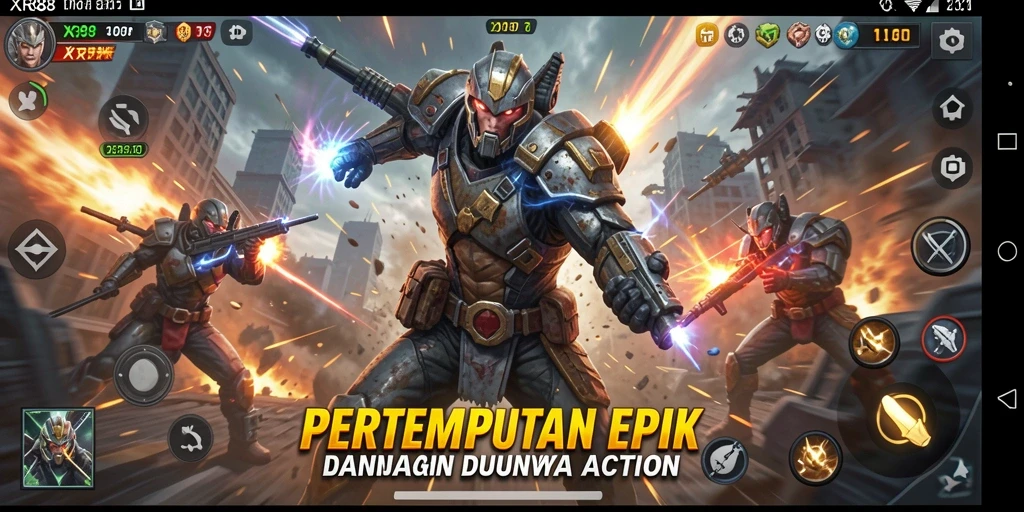 Tampilan gameplay XR88 yang menegangkan dan penuh aksi.